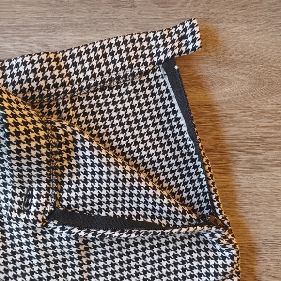 NOUVEAU Petite Black & White High Waisted Trousers - Picture 5 of 11